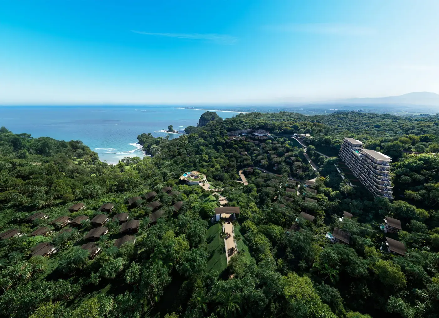 Bird's-eye view of the residences
