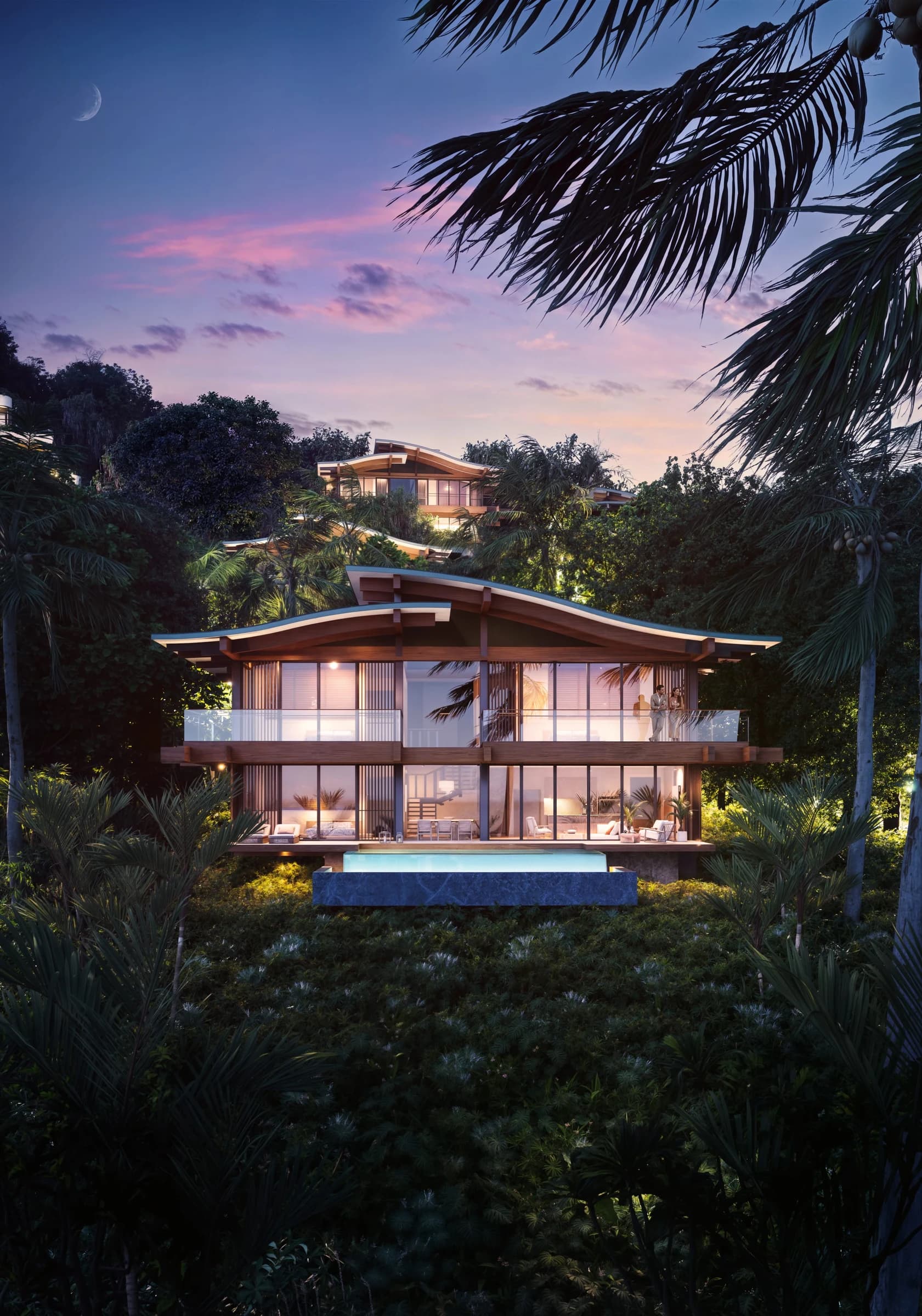 Villa close-up exterior